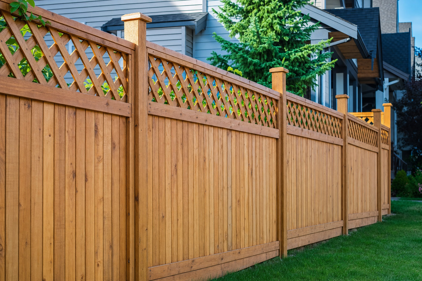 Privacy fence installation
